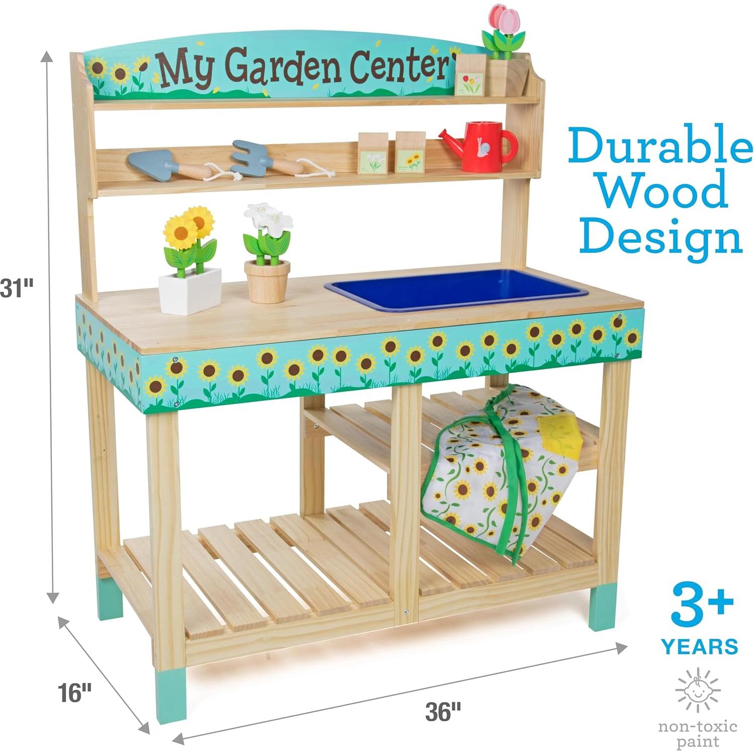 Centro de Jardinería de Madera Svan - Set 22 Piezas Interactivo