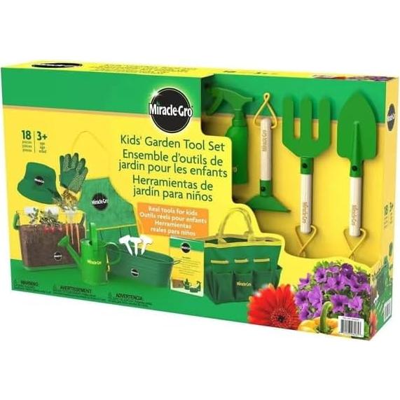 Juego de Jardinería para Niños Red Toolbox - 23 Piezas con Semillas