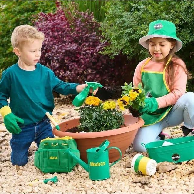 Juego de Jardinería para Niños Red Toolbox - 23 Piezas con Semillas