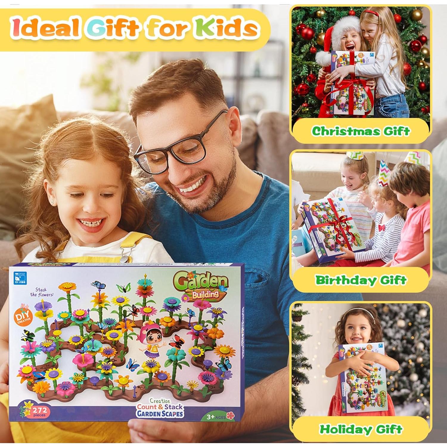 Juguete de Jardinería Funsland 272 PCS para Niños 3-8 Años