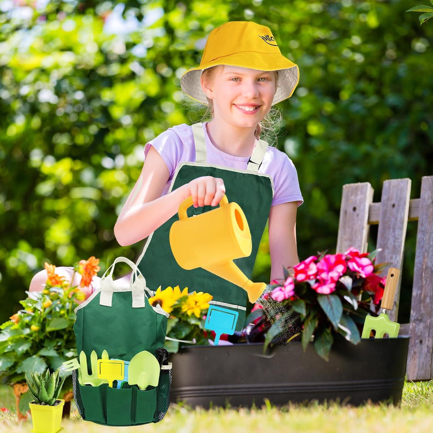 Juego de Jardinería para Niños YZNlife con Herramientas y Bolsa