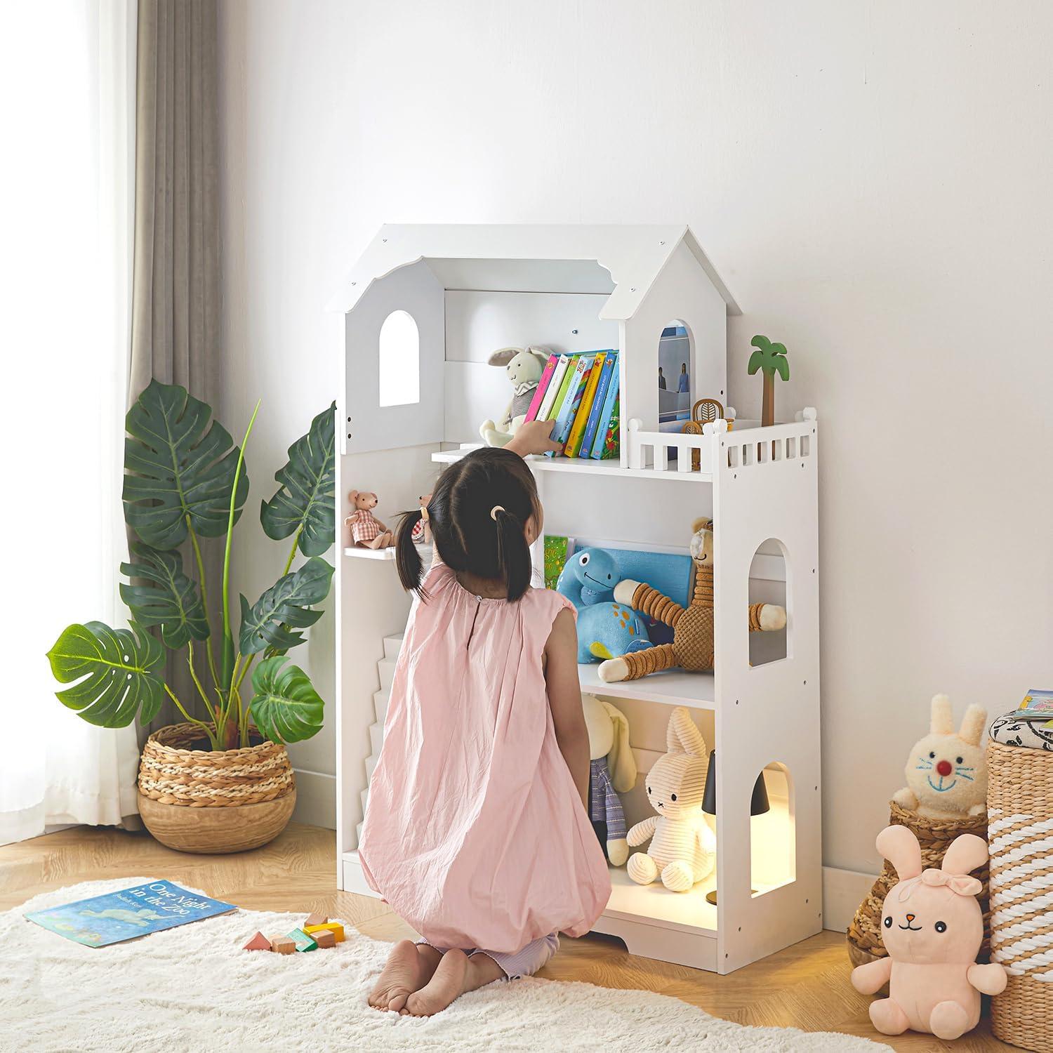 Estantería Casa de Muñecas VUCIBOL 3 Niveles 80.3x25.9x115.3 cm