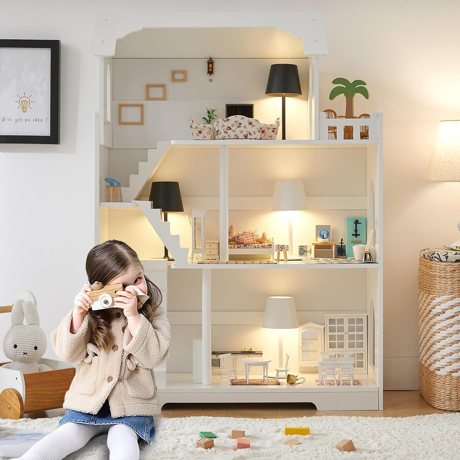 Estantería Casa de Muñecas VUCIBOL 3 Niveles 80.3x25.9x115.3 cm