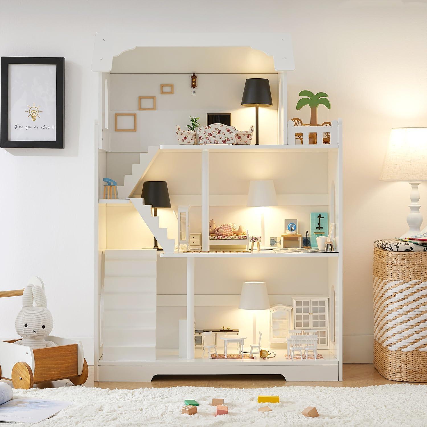 Estantería Casa de Muñecas VUCIBOL 3 Niveles 80.3x25.9x115.3 cm