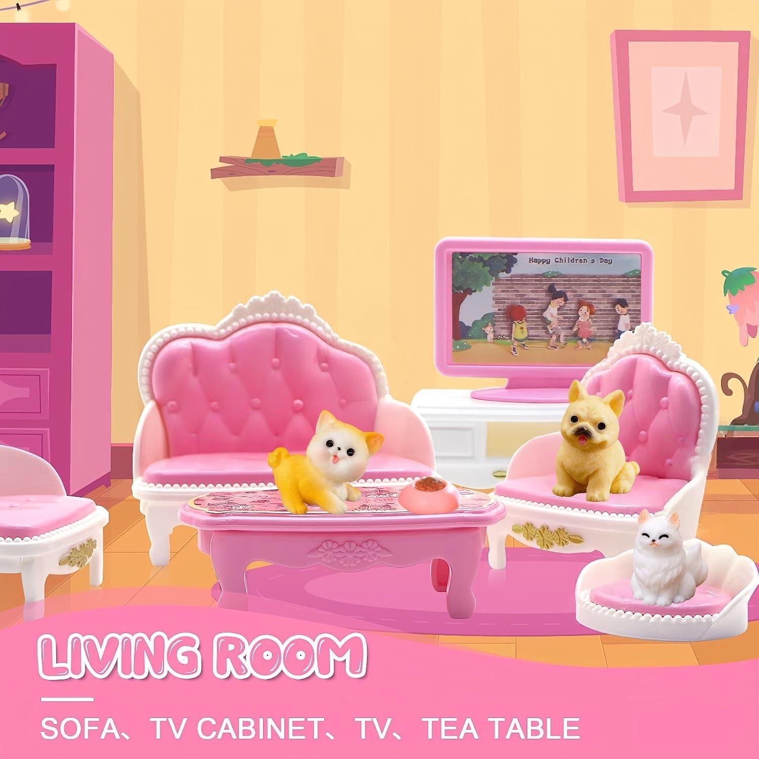 Conjunto de Muebles para Casa de Muñecas SwankyStyle 36 Piezas