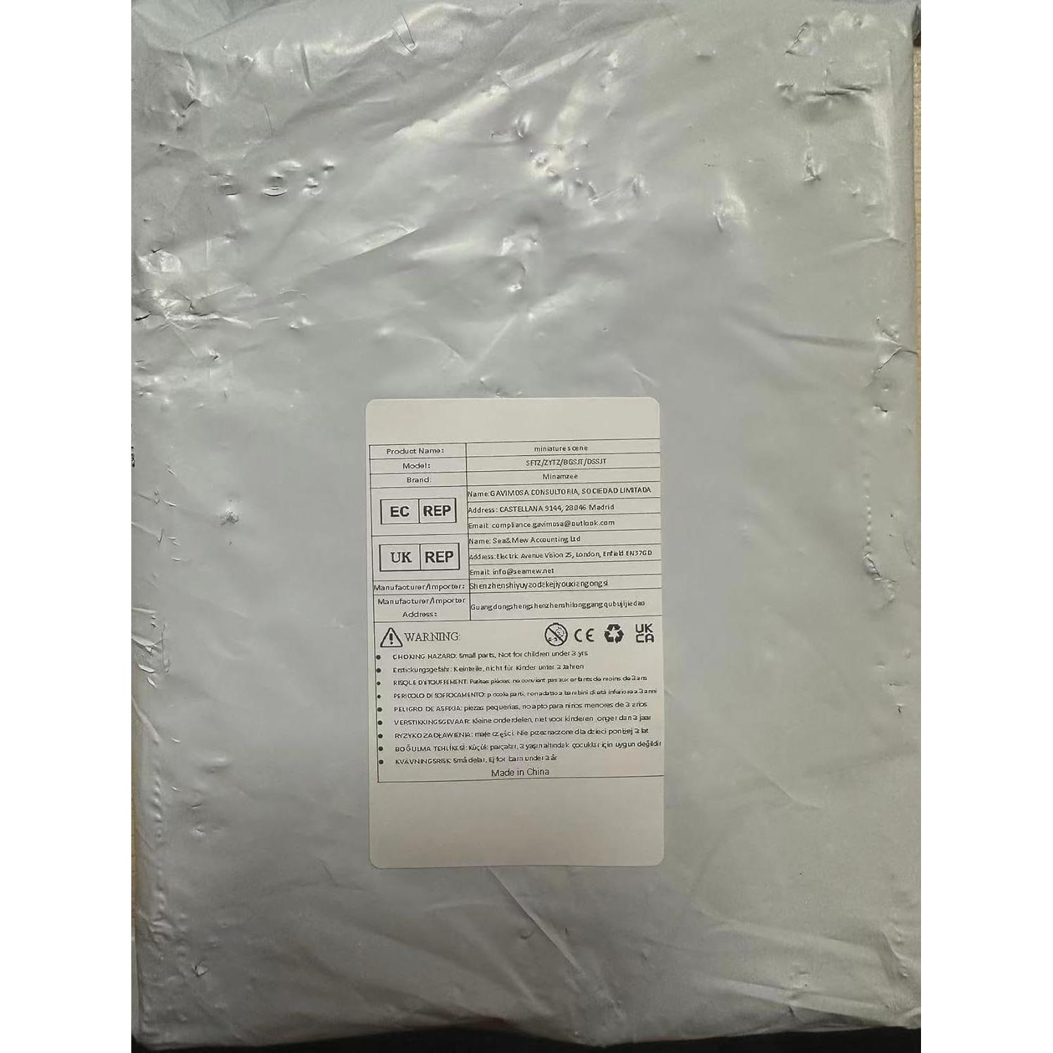 Juego de Mesa y Sillas Miniatura 1:12 Minamzee 17 Piezas