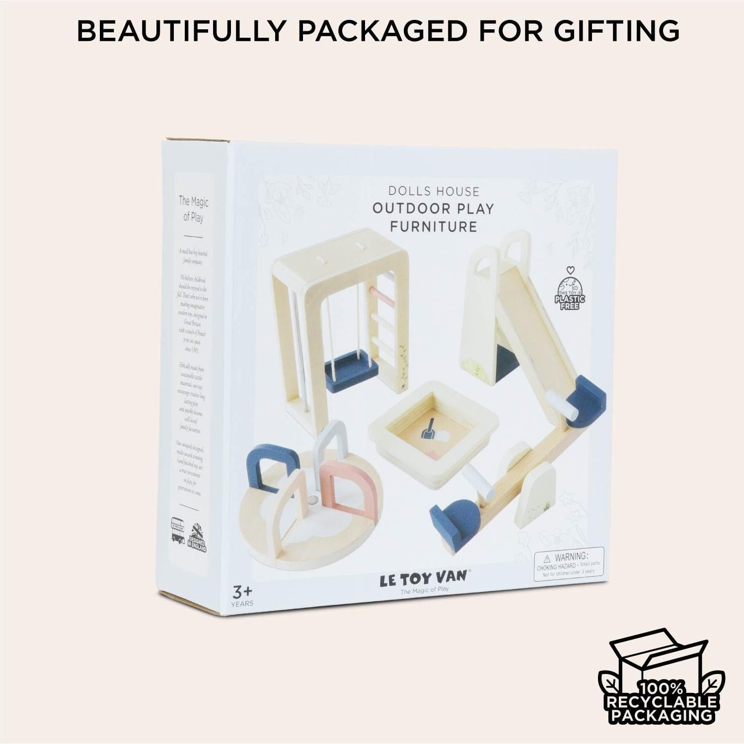 Conjunto de Muebles de Jardín para Casa de Muñecas Le Toy Van