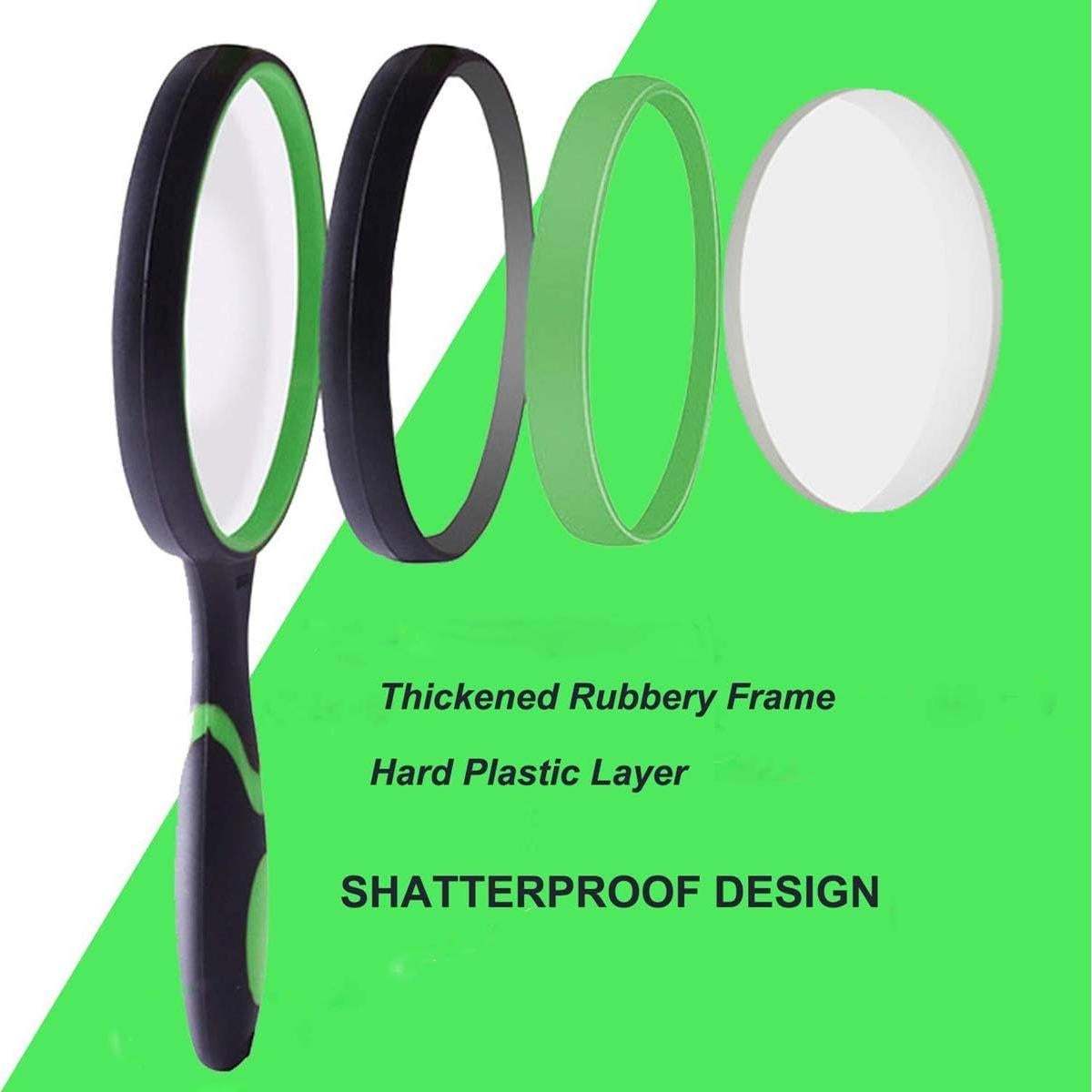 Lupa de Mano Rongon 10X 100mm Irrompible Paquete de 2