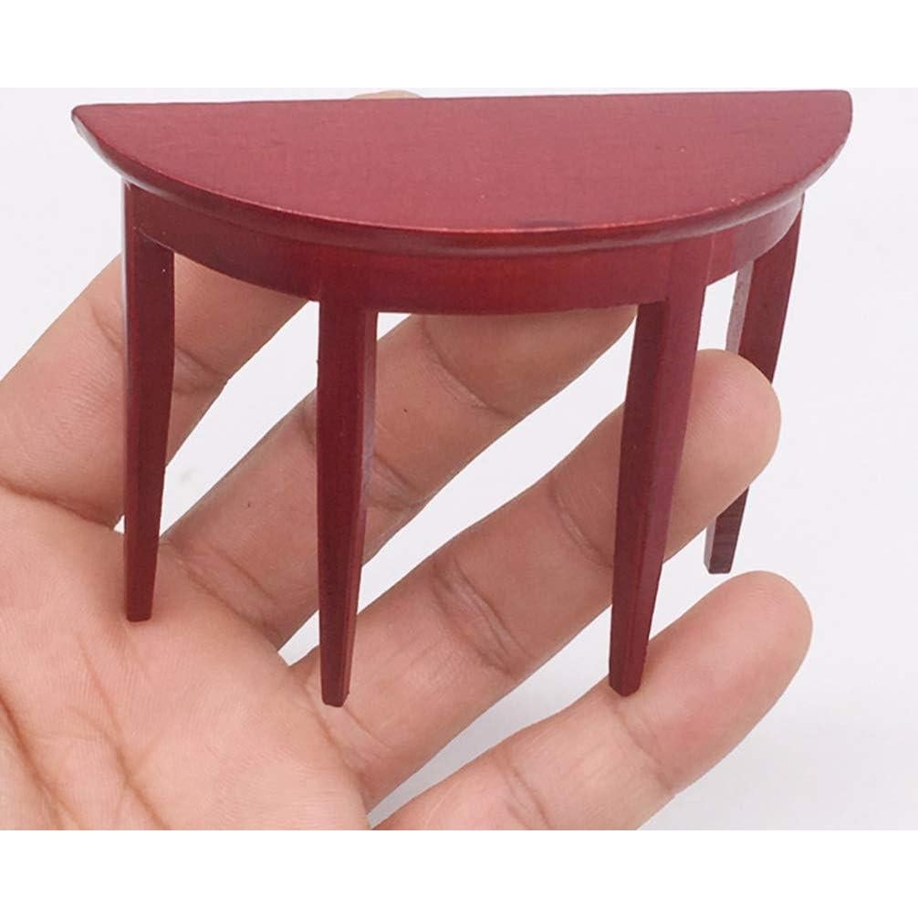 Mesa Lateral Miniatura de Madera EXCEART 8.5x6.5cm Accesorios