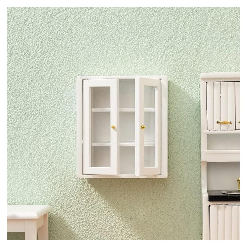 Armario de Pared Miniatura Cutemini 1:12 Blanco Madera