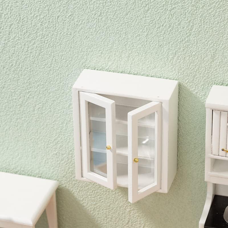 Armario de Pared Miniatura Cutemini 1:12 Blanco Madera