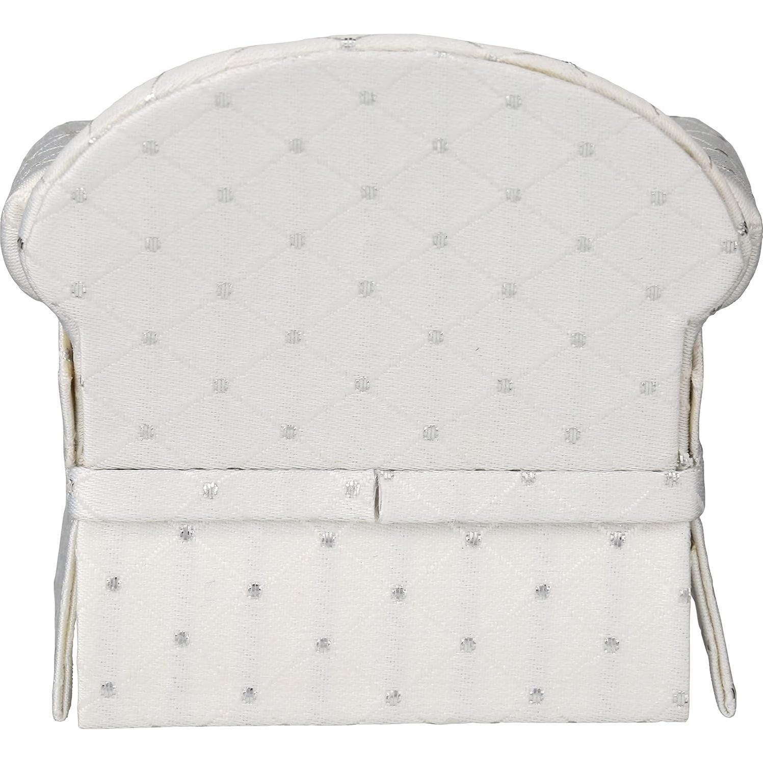 Sofá Sillón Miniatura Inusitus Tapizado Blanco con Puntos