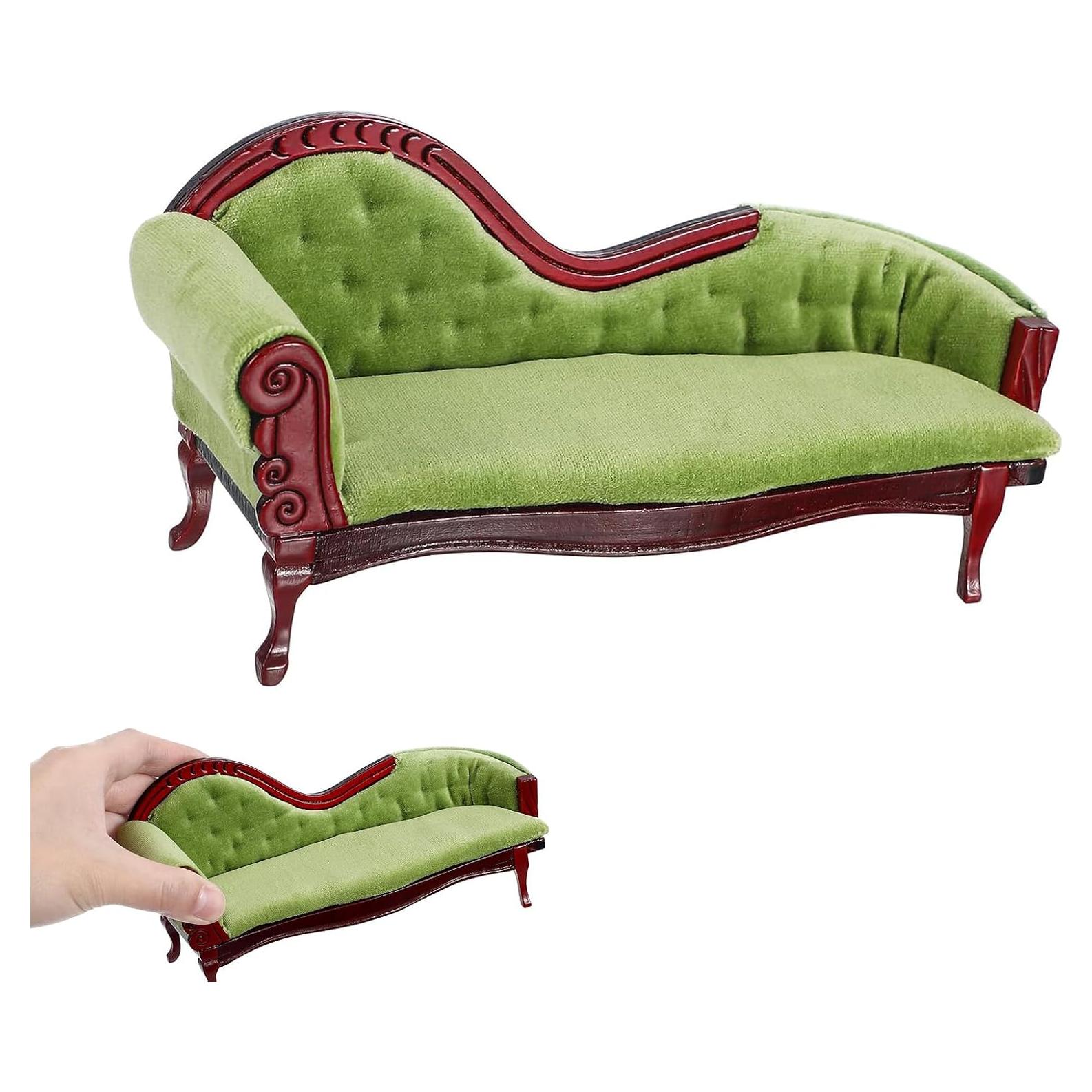 Banco de Madera Vintage Jarbins para Casa de Muñecas 1:12