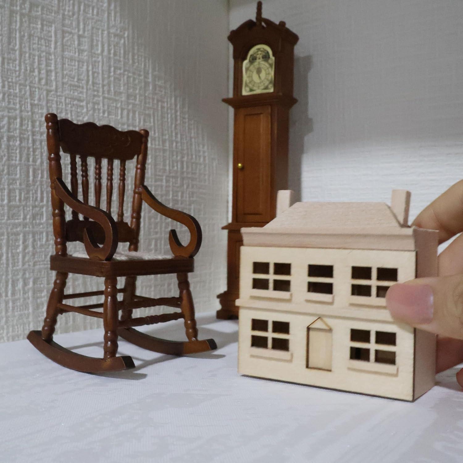 Casa de Muñecas Miniatura Cutemini 1:12 Madera Natural
