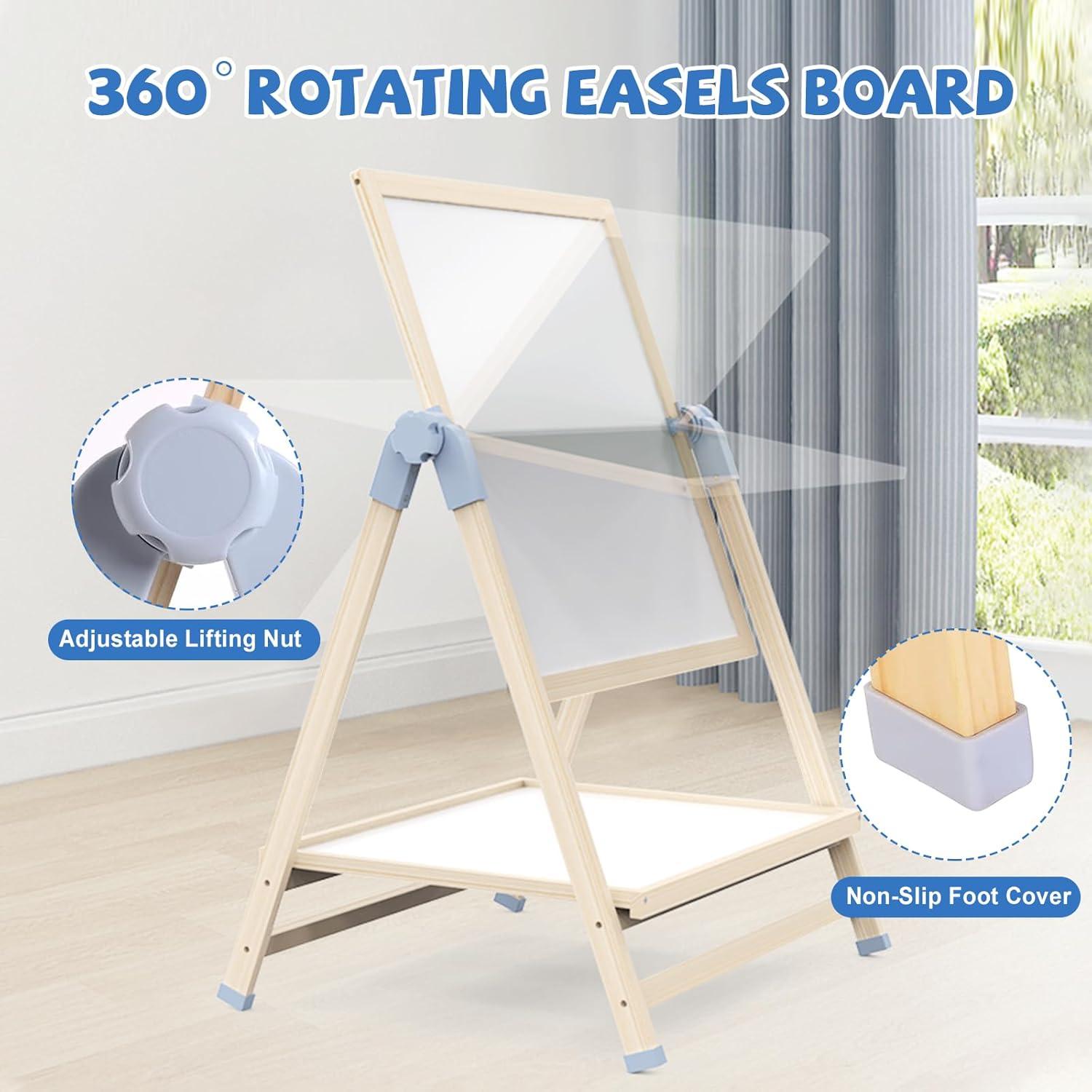 Caballete de Arte Montessori Adena Ajustable 2 en 1 Madera