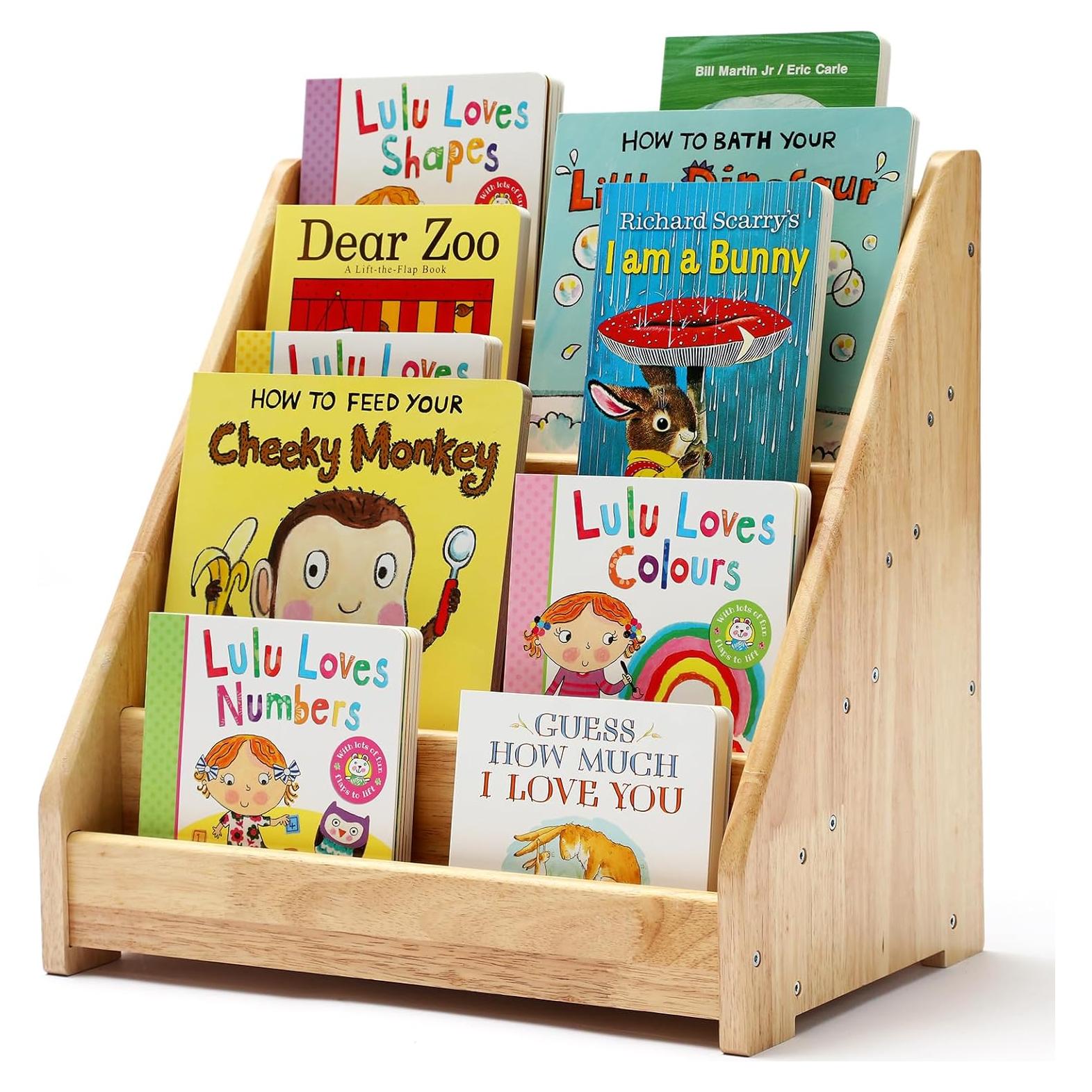 Estantería Montessori Nuoex 5 Niveles Madera Natural para Niños