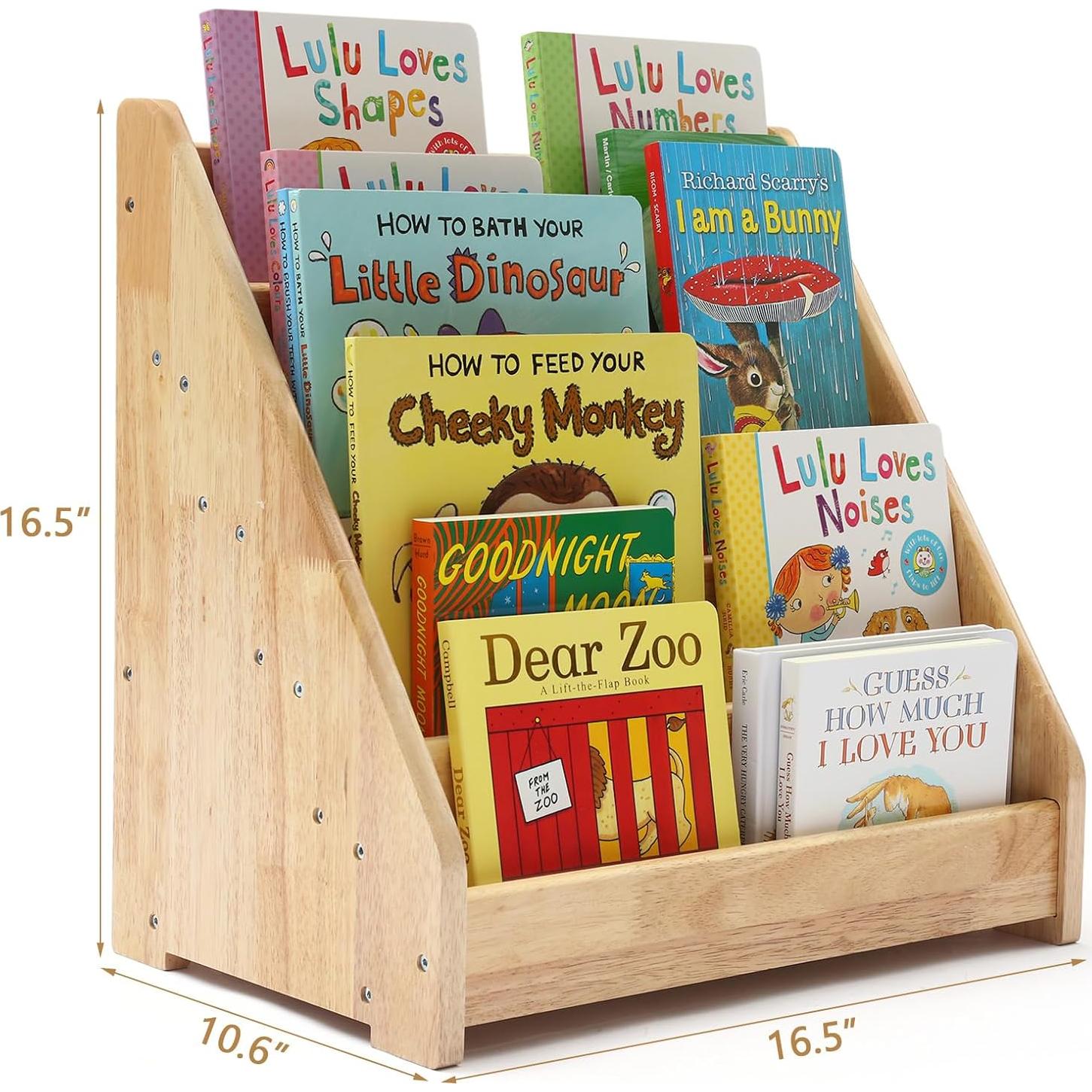 Estantería Montessori Nuoex 5 Niveles Madera Natural para Niños