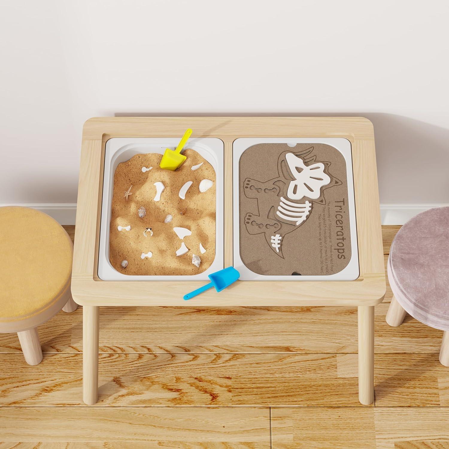 Mesa Sensorial Ogears para Niños con Almacenamiento y Pizarras