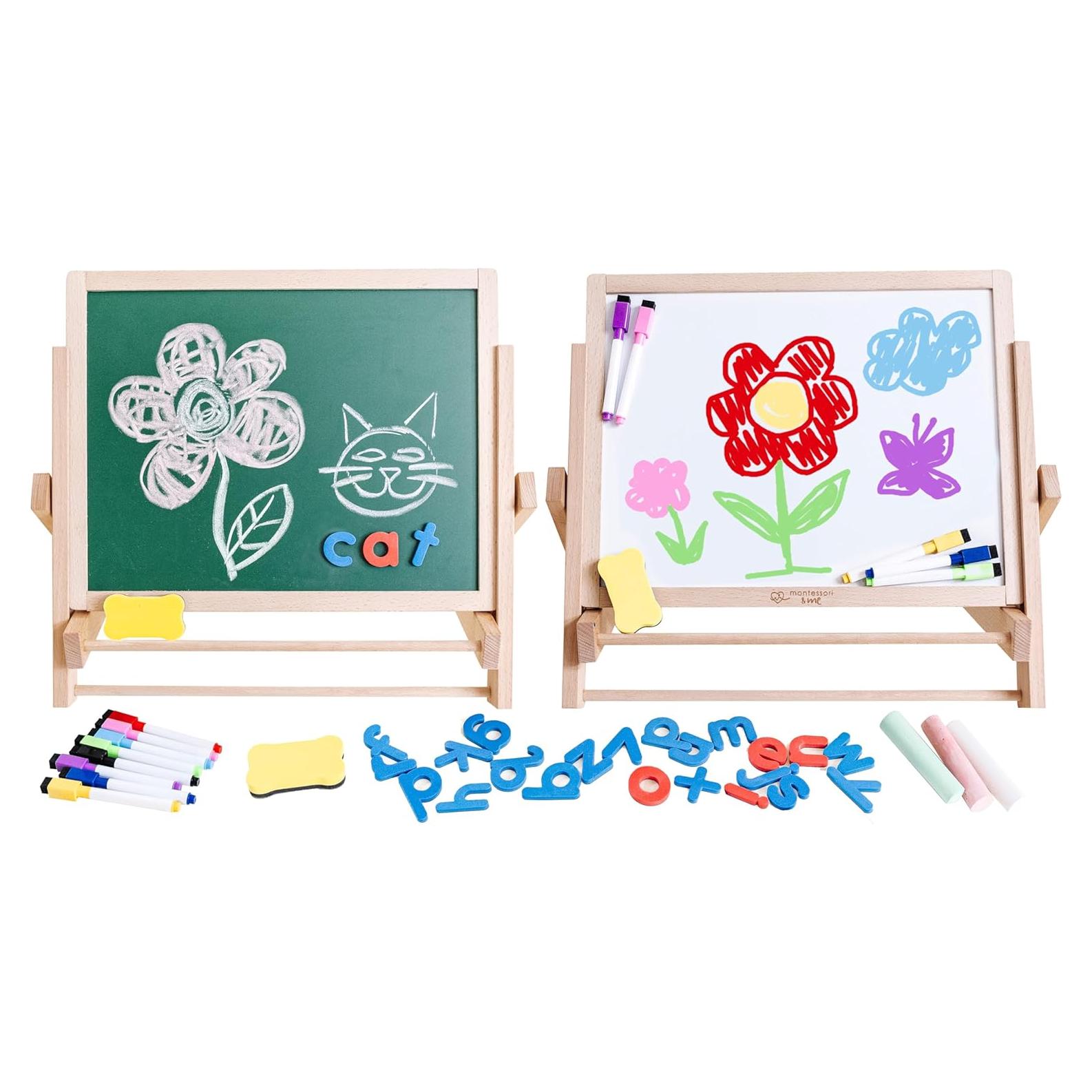 Caballete de Mesa Montessori & Me - Pizarra Doble Cara 38x30cm