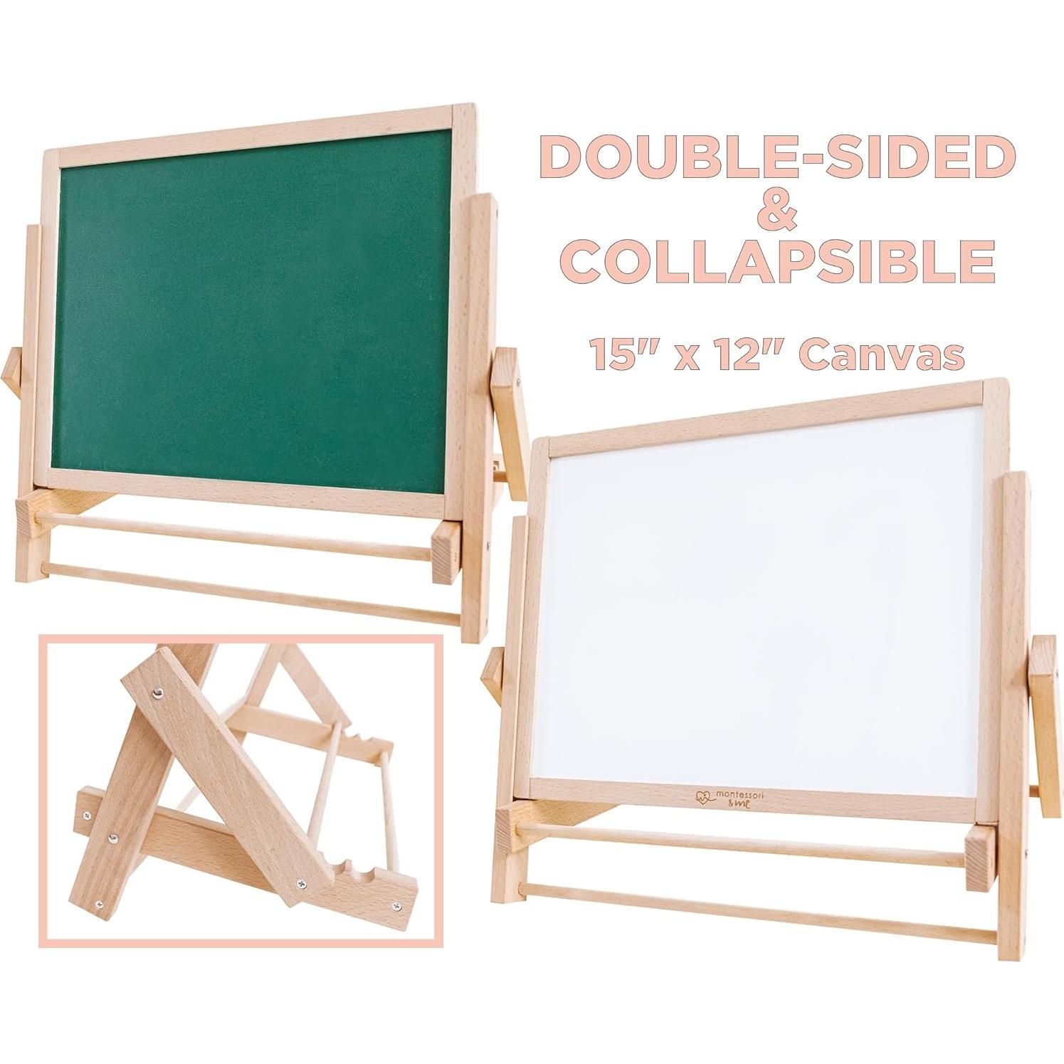 Caballete de Mesa Montessori & Me - Pizarra Doble Cara 38x30cm