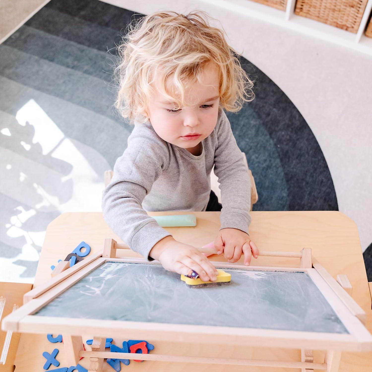 Caballete de Mesa Montessori & Me - Pizarra Doble Cara 38x30cm