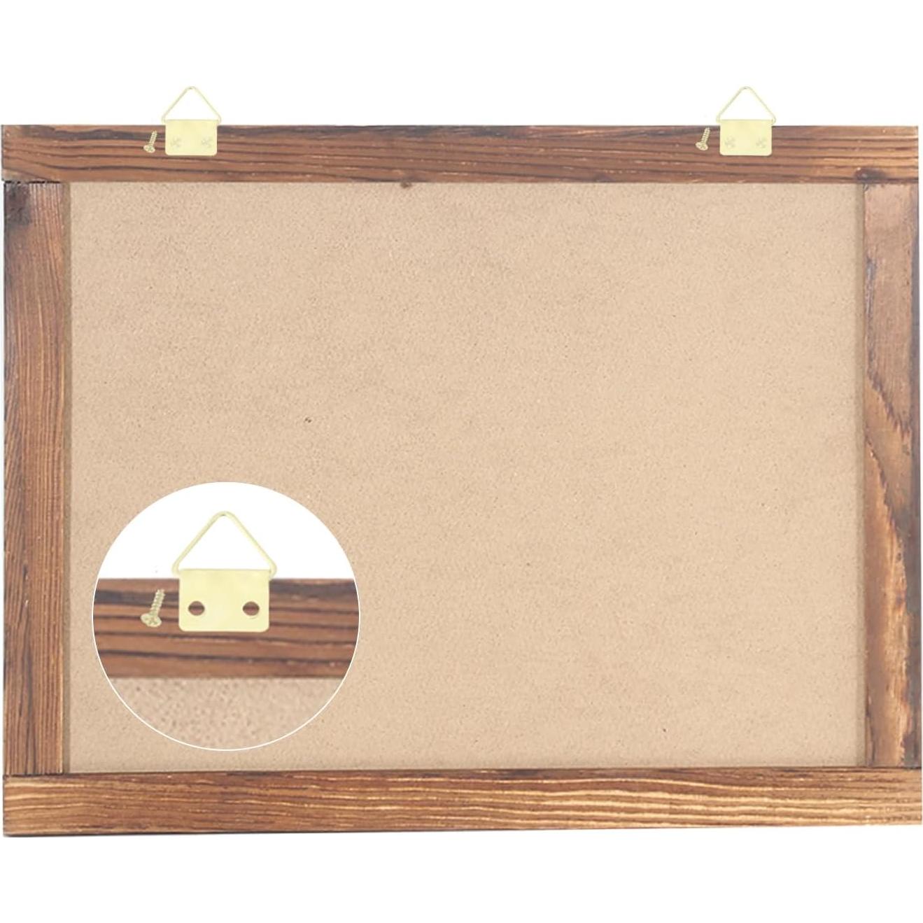 Pizarra Magnética TONICE 30x40 cm con Marco de Madera Rústica
