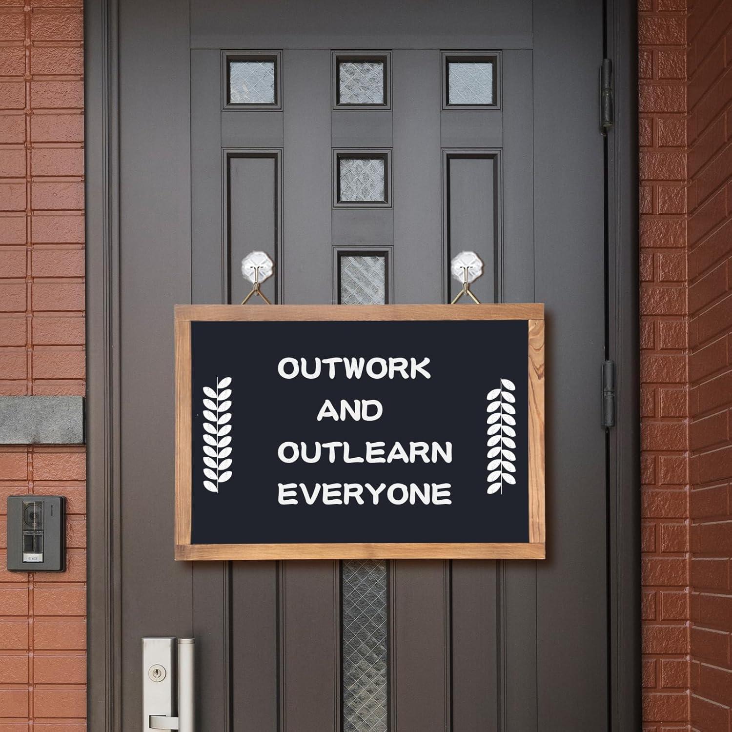 Pizarra Magnética TONICE 30x40 cm con Marco de Madera Rústica