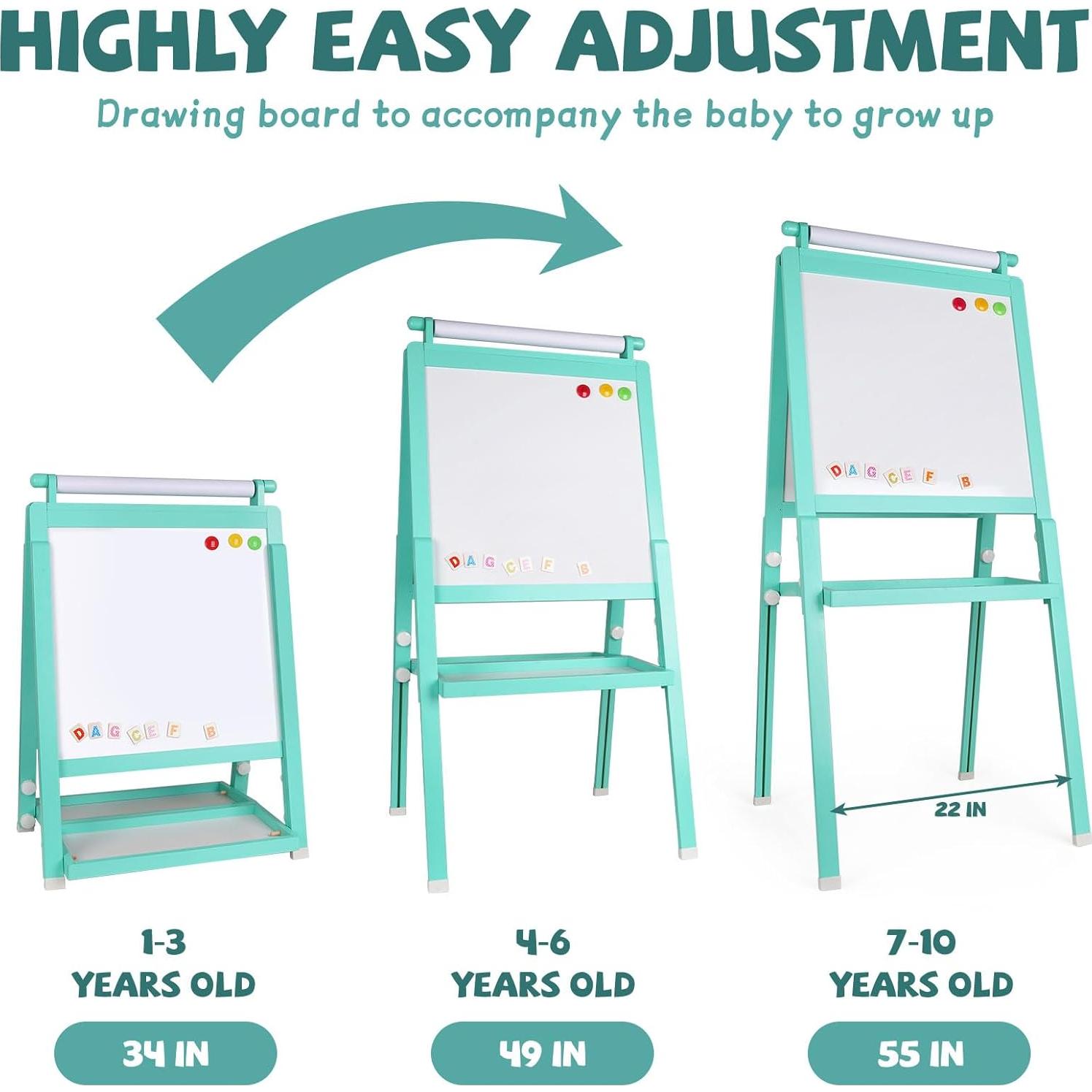 Caballete de Arte Plegable XAOHAO Doble Cara Ajustable 80-137 cm