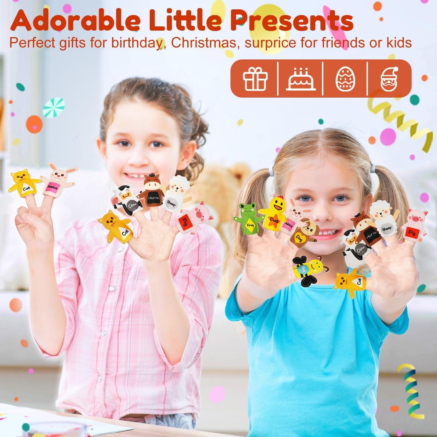 Títeres de dedo de animales de granja Kikiyaki - 10 piezas