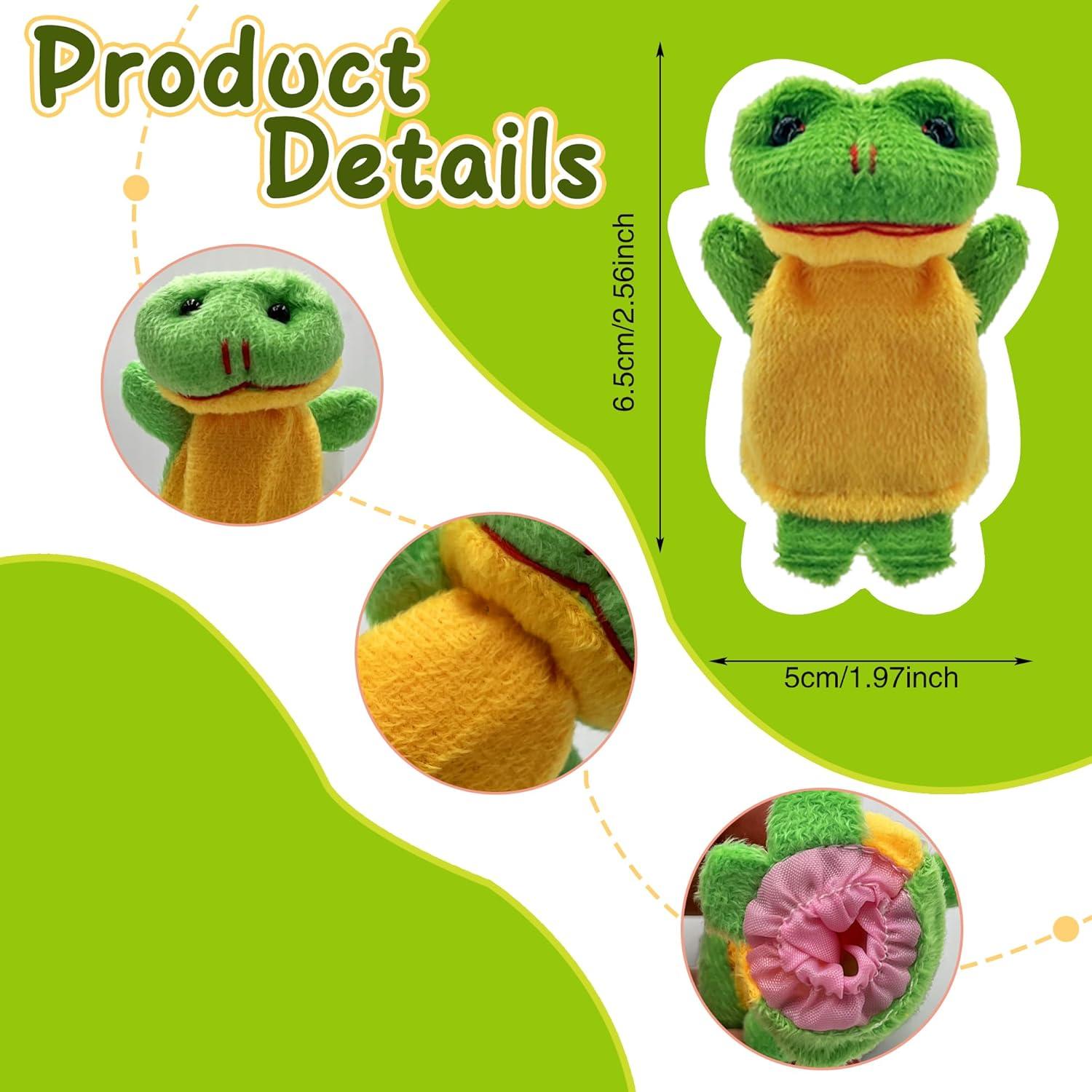 Juego de 18 Marionetas de Dedo de Peluche PPXMEEUDC 6.5x5 cm