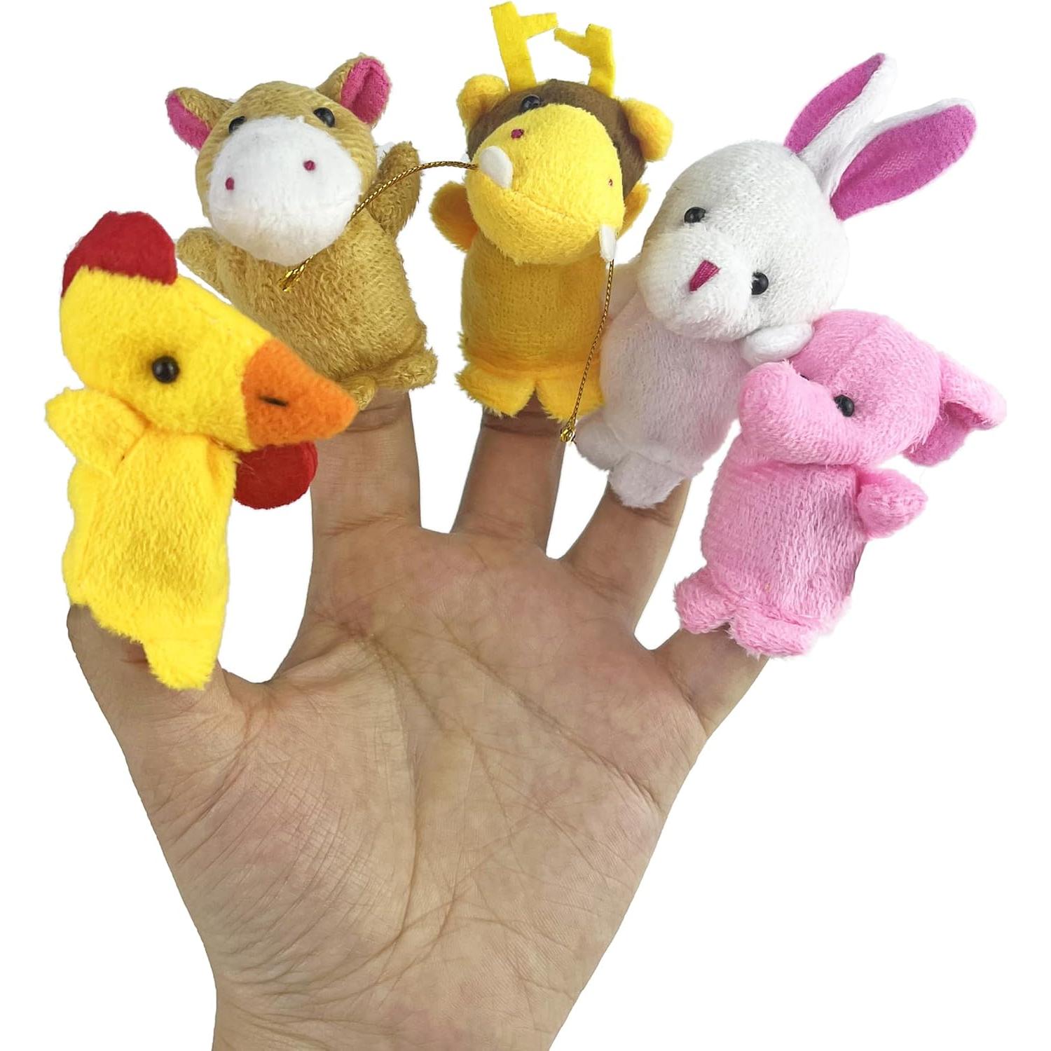 Conjunto de 36 Marionetas de Dedo XIPEGPA para Cuentacuentos