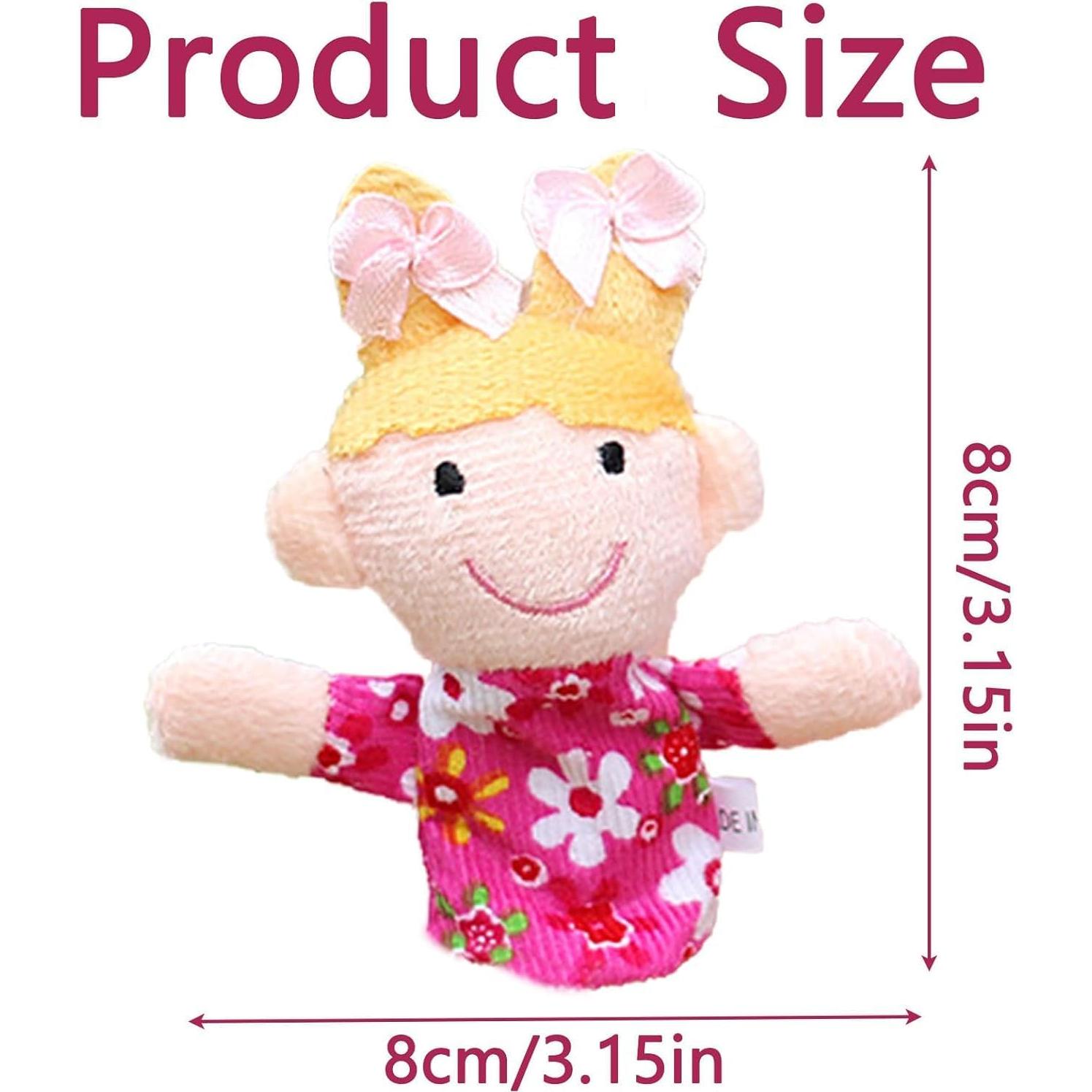 Juego de 6 Mini Títeres de Dedo Fansoftiks - Familia Abuelos