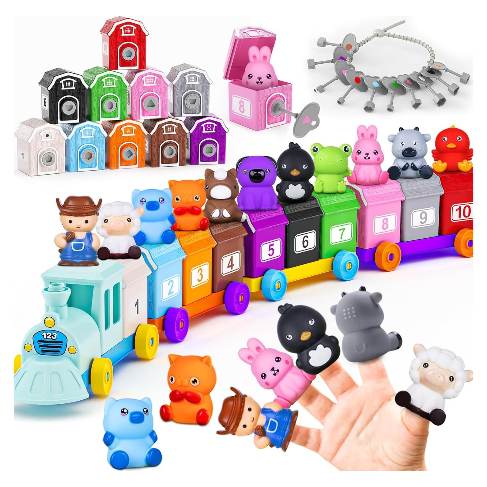 Juguete de Tren Montessori Tubkam para Niños 1-4 Años