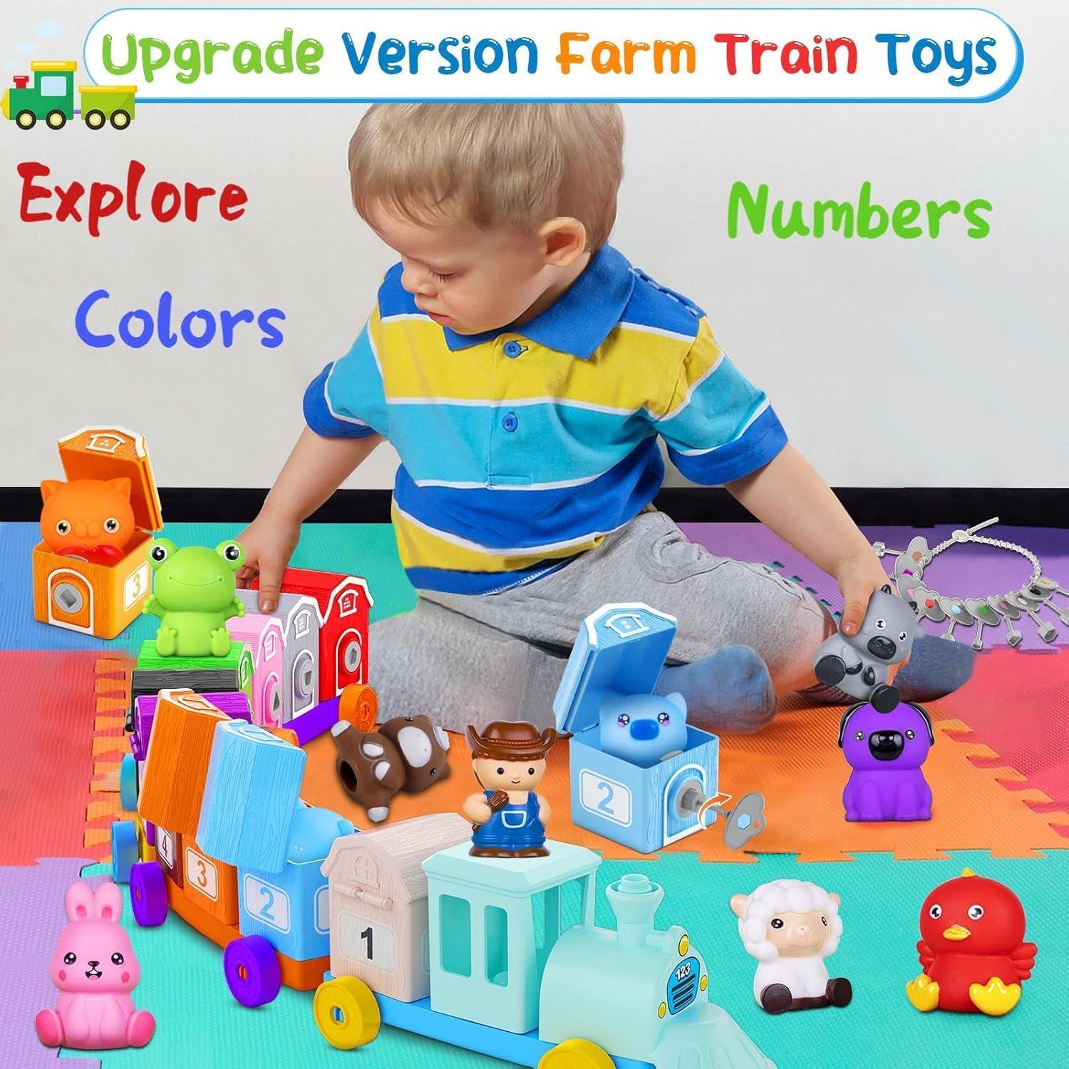 Juguete de Tren Montessori Tubkam para Niños 1-4 Años