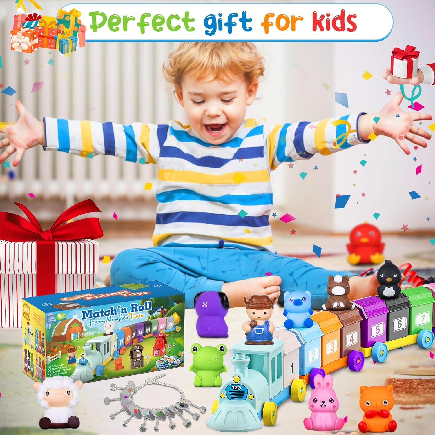 Juguete de Tren Montessori Tubkam para Niños 1-4 Años