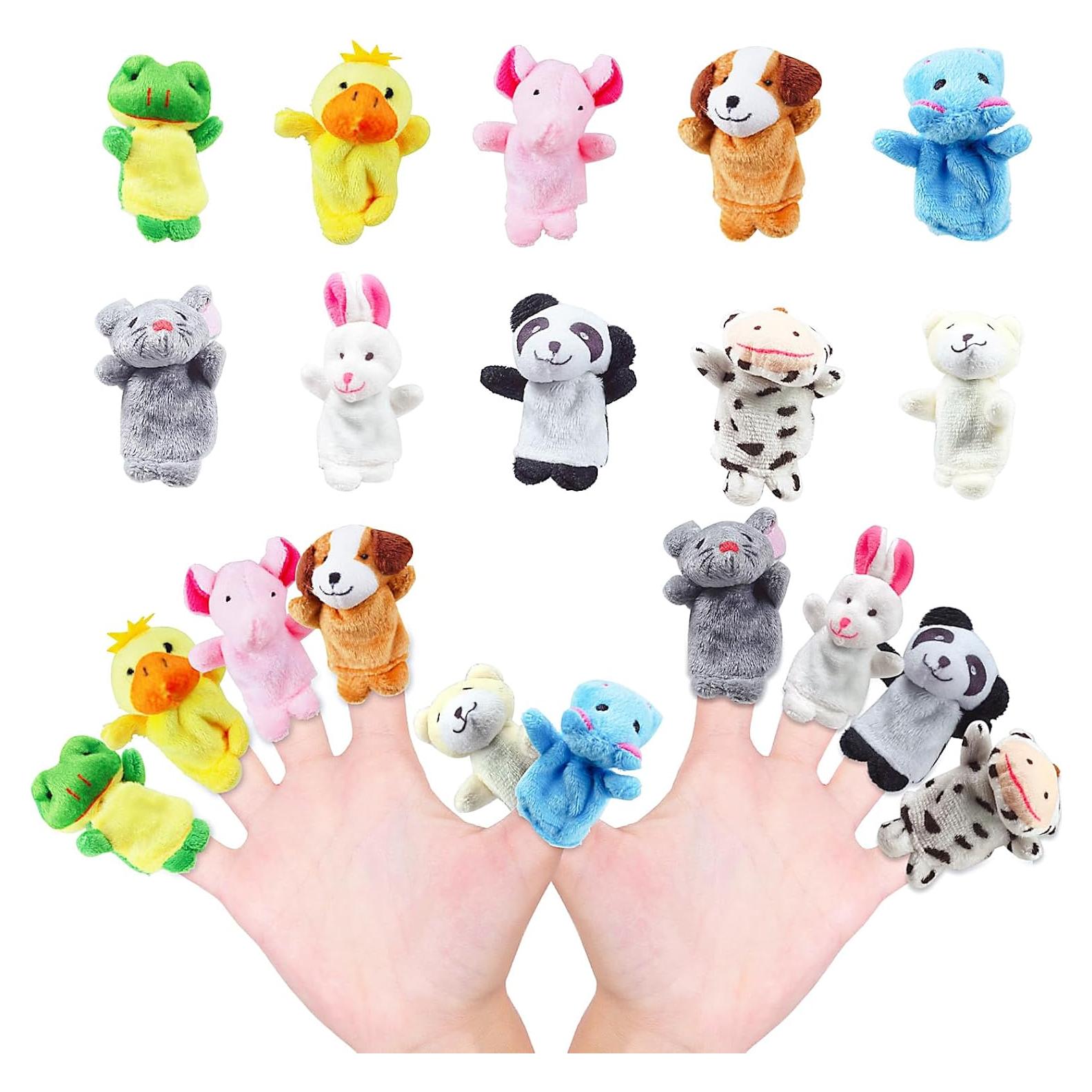 5 Piezas de Títeres de Dedo de Animales SAURAWAN para Niños