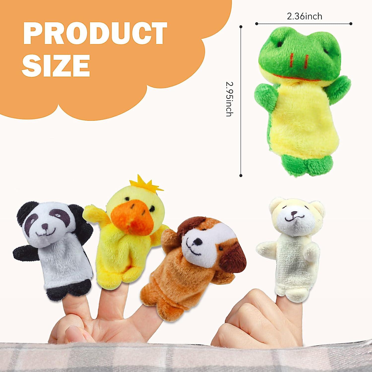 5 Piezas de Títeres de Dedo de Animales SAURAWAN para Niños