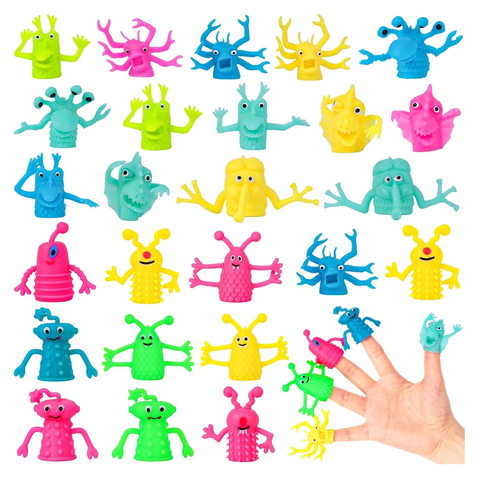 Juguetes de Títeres de Dedo 3 Nutrias - 25 Piezas de Silicona