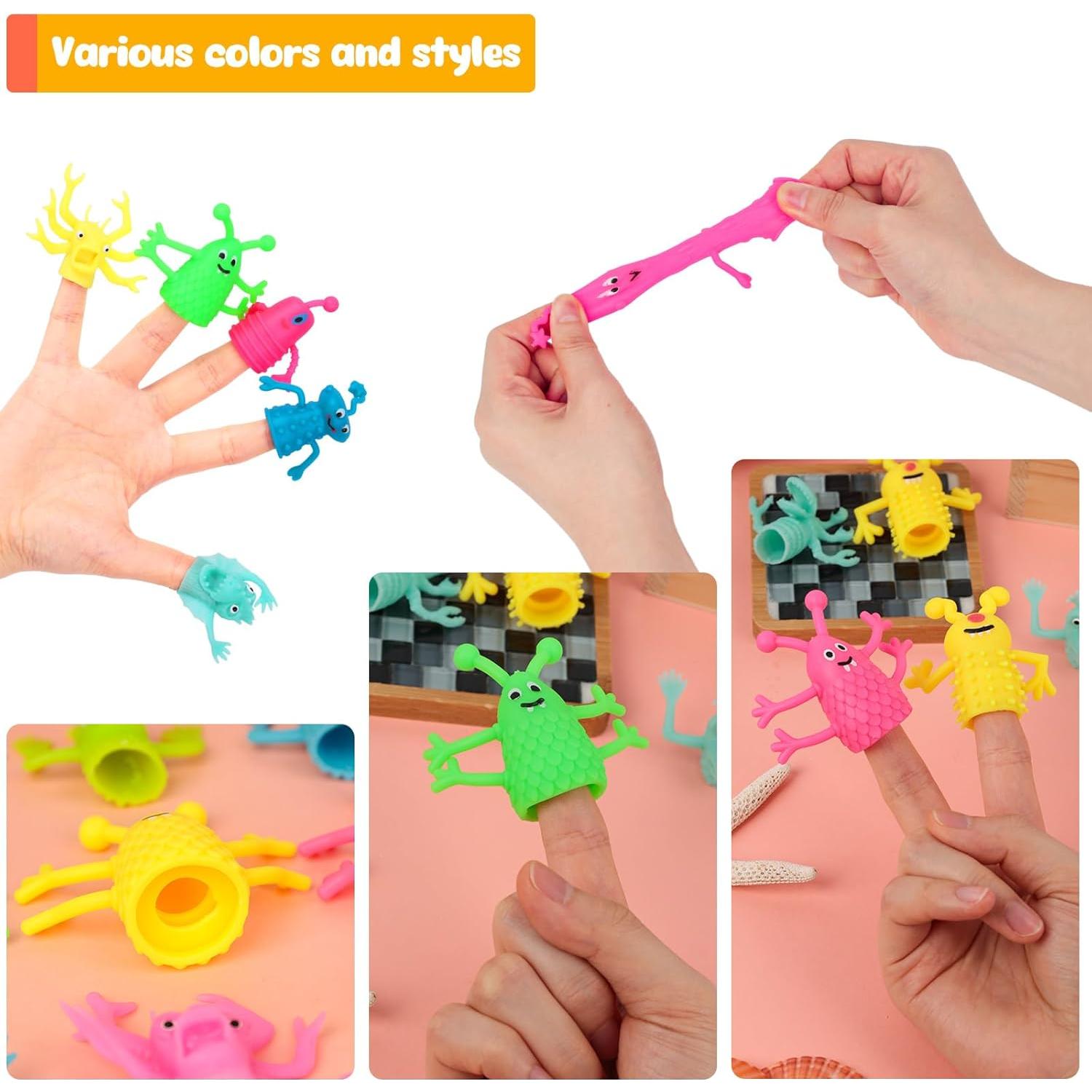 Juguetes de Títeres de Dedo 3 Nutrias - 25 Piezas de Silicona