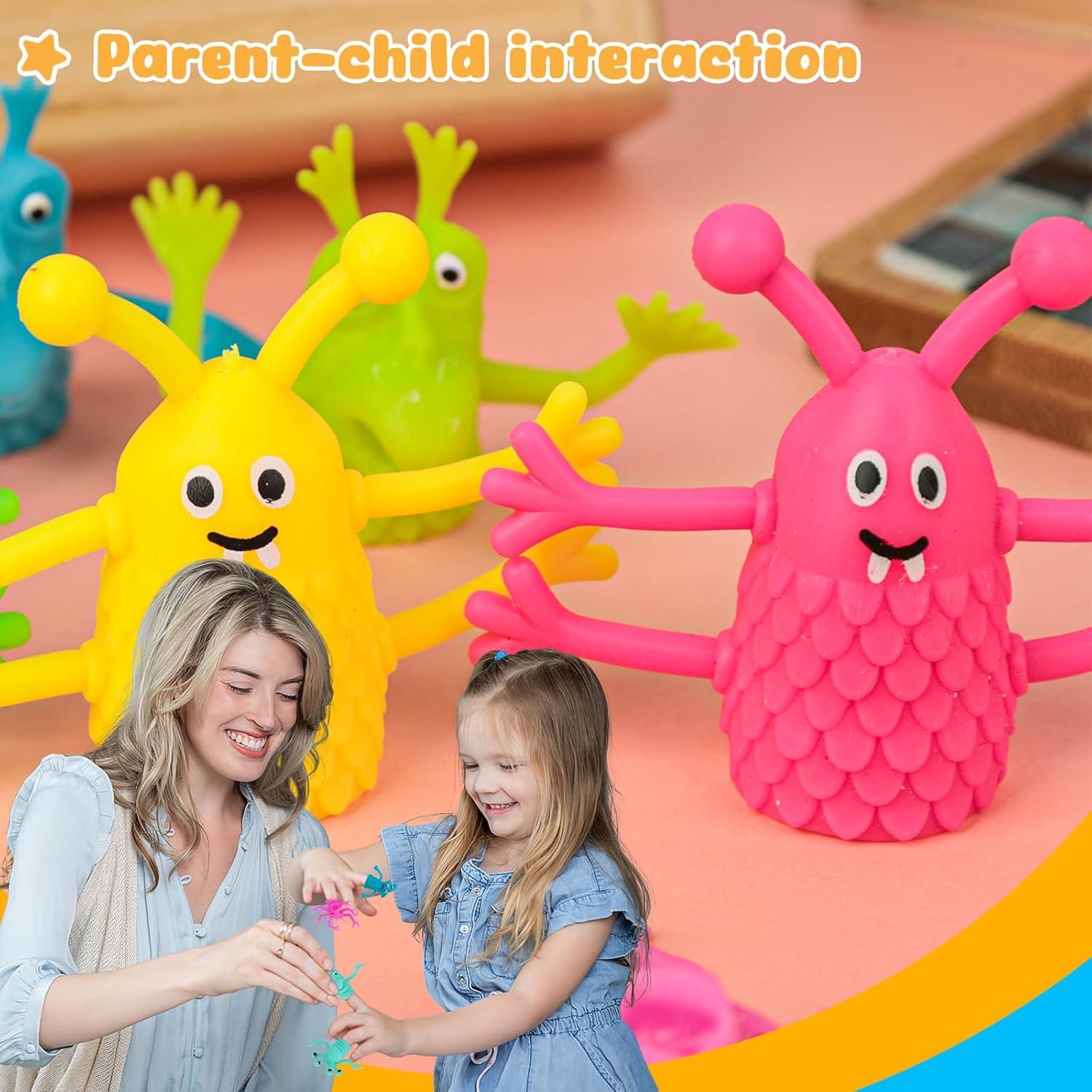 Juguetes de Títeres de Dedo 3 Nutrias - 25 Piezas de Silicona