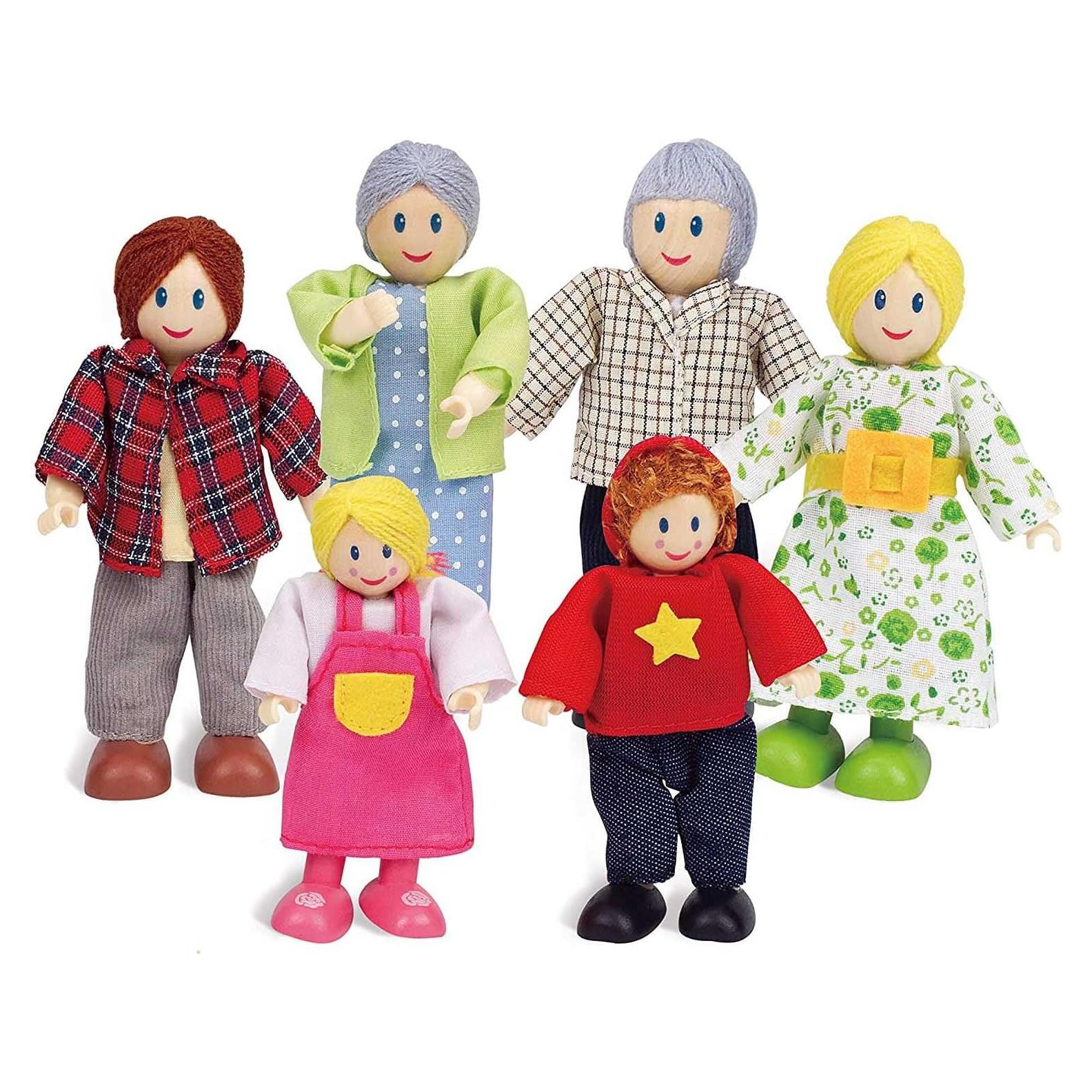 Conjunto de Casa de Muñecas Hape Happy Family - 6 Piezas