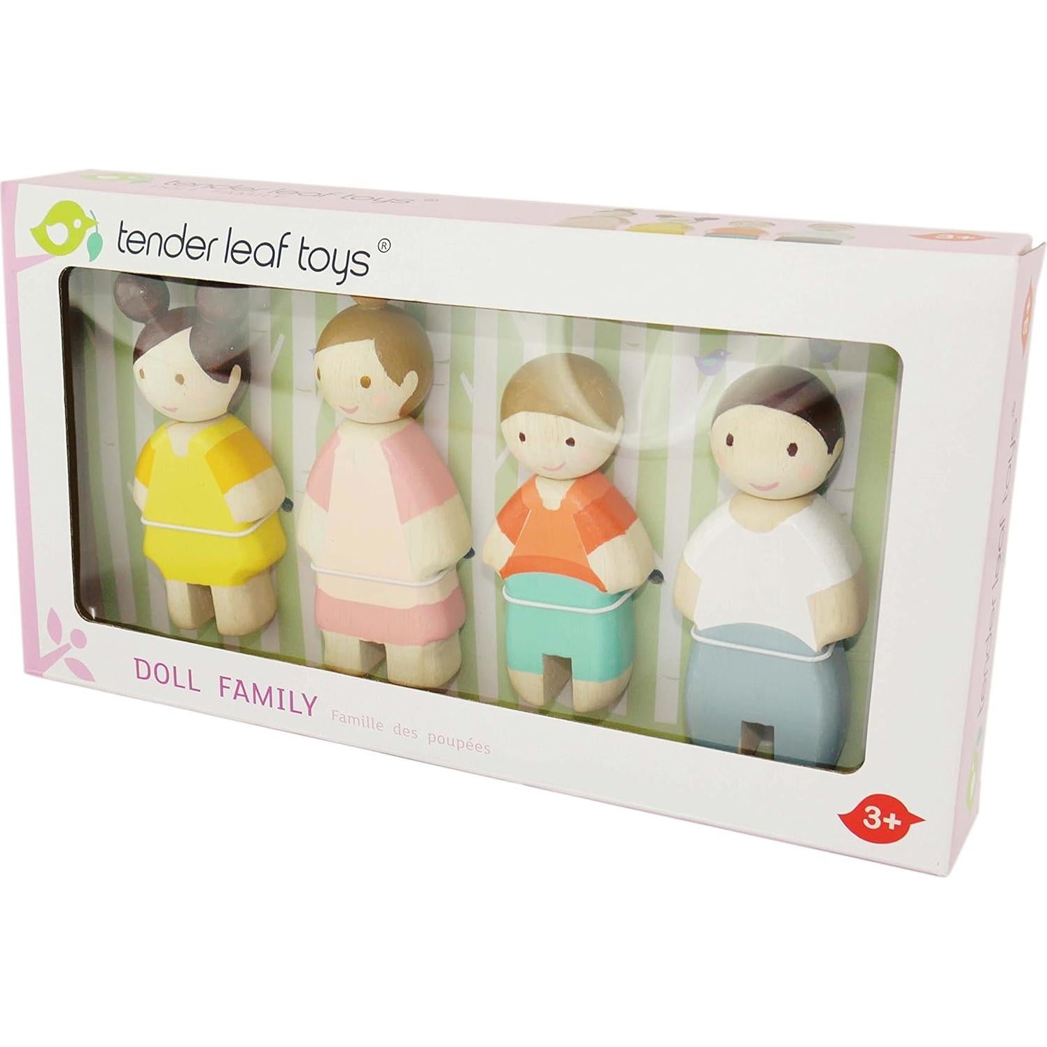 Juego de Muñecas de Madera Tender Leaf - Familia Leaf 4 Piezas