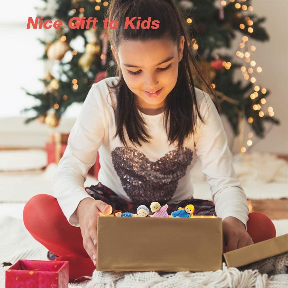 Conjunto de Muñecas de Madera PUCKWAY - 8 Figuras para Niños