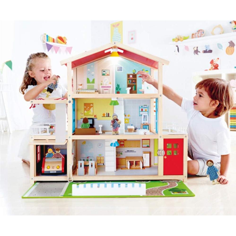 Conjunto de Muñecas de Madera PUCKWAY - 8 Figuras para Niños