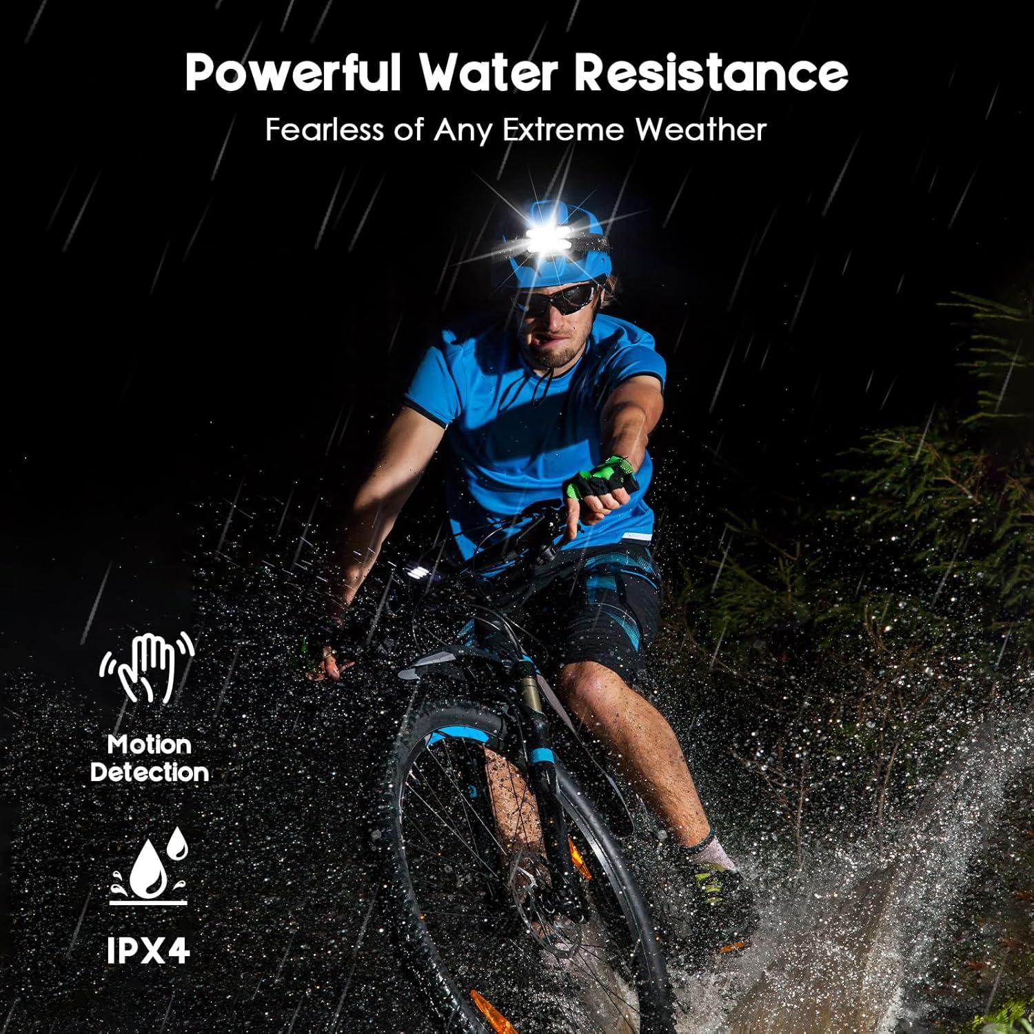 Linterna Frontal Recargable Elmchee 2500 Lúmenes 14 Modos