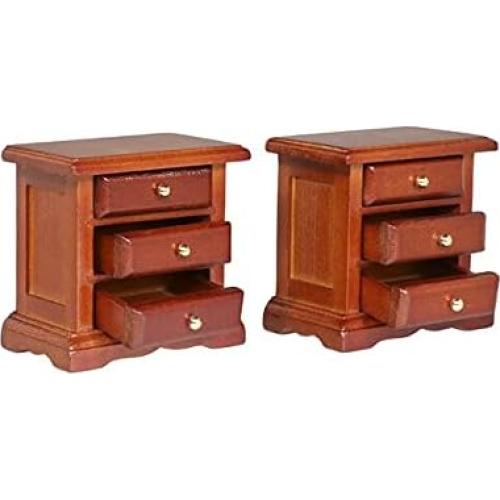 Juego de 2 Mesitas de Noche de Madera Inusitus 1/12