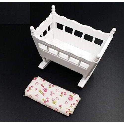 Cuna de Muñeca de Madera EatingBiting 1:12 Accesorios DIY