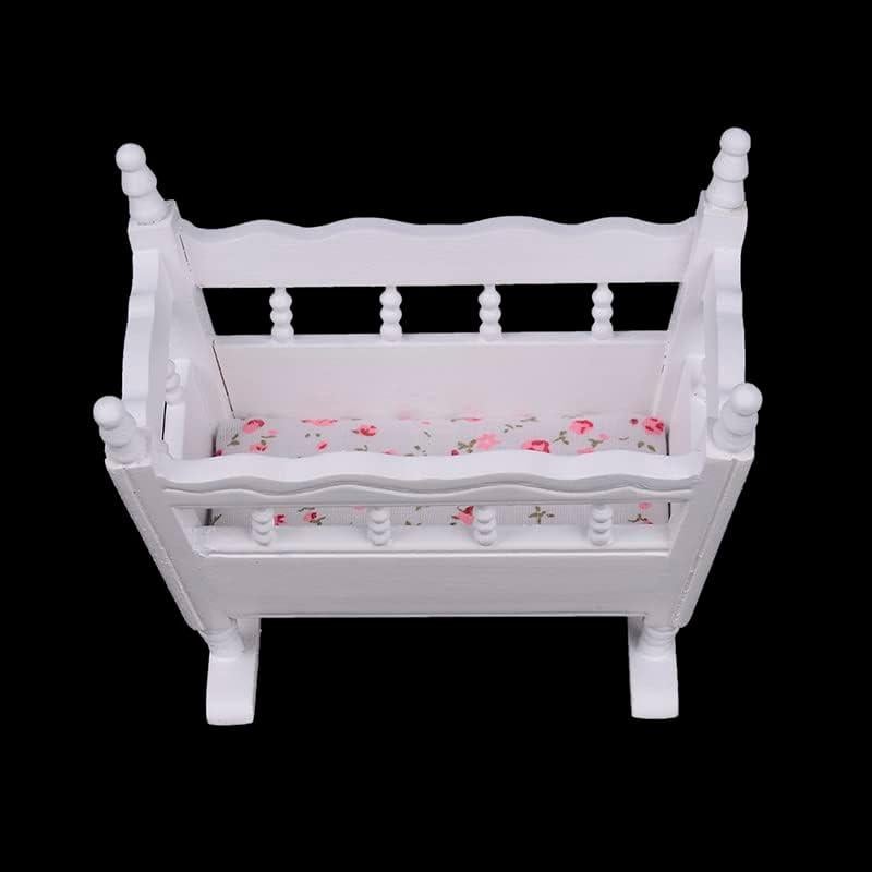 Cuna de Muñeca de Madera EatingBiting 1:12 Accesorios DIY