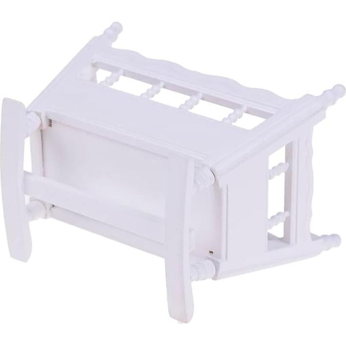 Cuna de Muñeca de Madera EatingBiting 1:12 Accesorios DIY