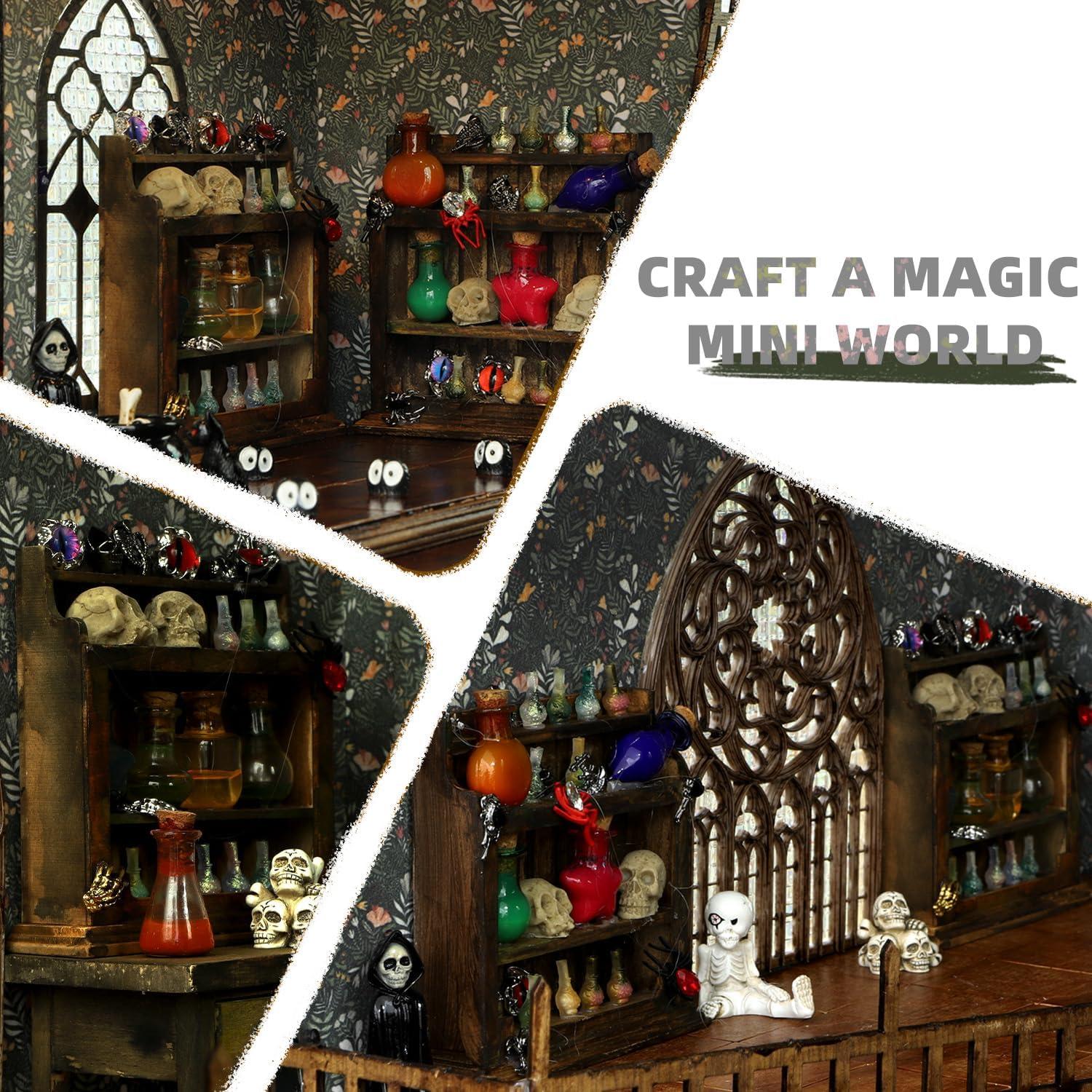 Muebles Miniatura iLAND 2pcs Armario Madera 1/12 Natural